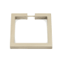 Alno Convertibles Solid Brass 3.5" Flat Square Cabinet Ring Pull - RING ONLY - No Mount Satin Nickel