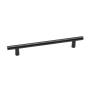 Alno Vita Bella 6" Center to Center Modern Smooth Bar 8" Cabinet Handle Cabinet Pull - Made in Italy Matte Black