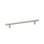 Alno Vita Bella 6" Center to Center Modern Smooth Bar 8" Cabinet Handle Cabinet Pull - Made in Italy Matte Nickel