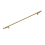 Alno Vita Bella 14" Center to Center Modern Smooth Bar Large Cabinet Handle / Cabinet Pull with "L" Legs Champagne