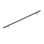 Alno Vita Bella 14" Center to Center Modern Smooth Bar Large Cabinet Handle / Cabinet Pull with "L" Legs Champagne / Matte Black