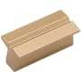 Alno Lux 1" Center to Center Linear Flush Rectangular Cabinet Knob / Pull Champagne