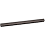 Alno Lux 12" Center to Center Linear Flush Channeled Rectangular Large Cabinet Handle / Drawer Pull Espresso