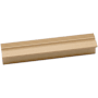 Alno Lux 3-1/2" Center to Center Linear Flush Channeled Rectangular Cabinet Handle / Drawer Pull Champagne