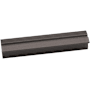 Alno Lux 3-1/2" Center to Center Linear Flush Channeled Rectangular Cabinet Handle / Drawer Pull Espresso