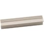 Alno Lux 4" Center to Center Linear Flush Channeled Rectangular Cabinet Handle / Drawer Pull Matte Nickel