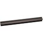 Alno Lux 6" Center to Center Linear Channeled Flush Rectangular Cabinet Handle / Drawer Pull Espresso