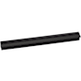 Alno Lux 6" Center to Center Linear Channeled Flush Rectangular Cabinet Handle / Drawer Pull Matte Black
