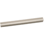 Alno Lux 6" Center to Center Linear Channeled Flush Rectangular Cabinet Handle / Drawer Pull Matte Nickel