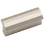 Alno Symmetry 1" Center to Center Faceted Linear Flush Rectangular Cabinet Knob / Pull Matte Nickel
