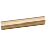 Alno Symmetry 3-1/2" Center to Center Faceted Linear Flush Rectangular Cabinet Handle / Drawer Pull Champagne