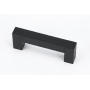 Alno Block 4" Center to Center Modern Industrial Squared Cabinet Pull - Cabinet Handle Matte Black