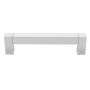 Alno Block 4" Center to Center Modern Industrial Squared Cabinet Pull - Cabinet Handle Polished Chrome