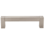 Alno Block 4" Center to Center Modern Industrial Squared Cabinet Pull - Cabinet Handle Satin Nickel