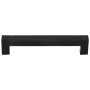 Alno Block 6" Center to Center Solid Brass Thick Bold Square Cabinet Handle / Drawer Pull Bronze