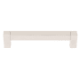 Alno Block 6" Center to Center Solid Brass Thick Bold Square Cabinet Handle / Drawer Pull Polished Nickel