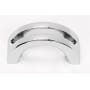 Alno Modern Slit Top 1-1/2" Center to Center Arch Bow Cabinet Handle / Drawer Pull Polished Chrome