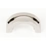 Alno Modern Slit Top 1-1/2" Center to Center Arch Bow Cabinet Handle / Drawer Pull Polished Nickel