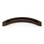 Alno Modern Slit Top 4" Center to Center Arch Bow Solid Brass Barrette Style Cabinet Handle / Drawer Pull Chocolate Bronze