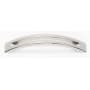 Alno Modern Slit Top 4" Center to Center Arch Bow Solid Brass Barrette Style Cabinet Handle / Drawer Pull Polished Chrome
