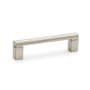 Alno Vogue 3-1/2" Center to Center Designer Solid Brass Cabinet Handle / Drawer Pull Satin Nickel