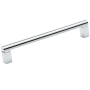 Alno Vogue 8" Center to Center Modern Luxe Solid Brass Cabinet Handle / Drawer Pull Polished Chrome