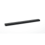 Alno Tempo 12" Center to Center Modern Linear Solid Brass Large Cabinet Handle with Recessed Lip Grip Matte Black