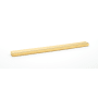Alno Tempo 12" Center to Center Modern Linear Solid Brass Large Cabinet Handle with Recessed Lip Grip Unlacquered Brass