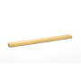 Alno Tempo 12" Center to Center Modern Linear Solid Brass Large Cabinet Handle with Recessed Lip Grip Satin Brass