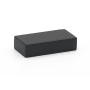Alno Tempo 1-1/2" Center to Center Modern Linear Block Flush Mount Solid Brass Cabinet Handle / Drawer Pull with Recessed Lip Grip Matte Black