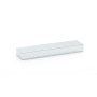 Alno Tempo 4" Center to Center Modern Linear Solid Brass Flush Mount Block Cabinet Handle with Recessed Lip Grip Polished Chrome