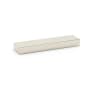 Alno Tempo 4" Center to Center Modern Linear Solid Brass Flush Mount Block Cabinet Handle with Recessed Lip Grip Polished Nickel