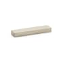 Alno Tempo 4" Center to Center Modern Linear Solid Brass Flush Mount Block Cabinet Handle with Recessed Lip Grip Satin Nickel