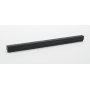 Alno Simplicity 12" Center to Center Linear Flush Mount Solid Brass Rectangular Cabinet Handle / Drawer Pull - Solid Brass Matte Black