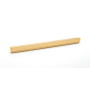 Alno Simplicity 12" Center to Center Linear Flush Mount Solid Brass Rectangular Cabinet Handle / Drawer Pull - Solid Brass Polished Brass