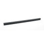 Alno Simplicity 18" Center to Center Solid Brass Linear Flush Mount Rectangular Cabinet Handle / Drawer Pull Matte Black
