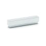 Alno Simplicity 3-1/2" Center to Center Solid Brass Linear Flush Mount Rectangular Cabinet Handle / Drawer Pull Polished Chrome