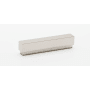 Alno Simplicity 4" Center to Center Solid Brass Linear Flush Mount Block Cabinet Handle / Drawer Pull Polished Nickel