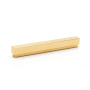 Alno Simplicity 8 " Center to Center Solid Brass Linear Flush Mount Block Cabinet Handle / Drawer Pull Unlacquered Brass