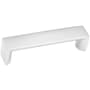 Alno Style Cents 3-3/4" Center to Center Flat Wide Square Cabinet Handle / Drawer Pull Polished Chrome