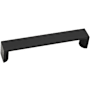 Alno Style Cents 5" Center to Center Wide Flat Square Cabinet Handle / Drawer Pull Matte Black