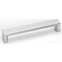 Alno Style Cents 5" Center to Center Wide Flat Square Cabinet Handle / Drawer Pull Polished Chrome