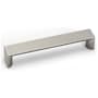 Alno Style Cents 5" Center to Center Wide Flat Square Cabinet Handle / Drawer Pull Satin Nickel