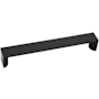 Alno Style Cents 6-5/16" Center to Center Flat Wide Square Cabinet Handle / Drawer Pull Matte Black