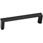 Alno Style Cents 3-3/4" Center to Center Handle Square Cabinet Handle / Drawer Pull Matte Black