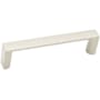 Alno Style Cents 3-3/4" Center to Center Handle Square Cabinet Handle / Drawer Pull Satin Nickel