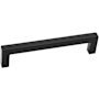 Alno Style Cents 5" Center to Center Narrow Square Cabinet Handle / Drawer Pull Matte Black