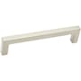 Alno Style Cents 5" Center to Center Narrow Square Cabinet Handle / Drawer Pull Satin Nickel