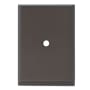 Alno Traditional 2-1/4" X 1-1/2" Escutcheon Backplate for Cabinet Knobs Chocolate Bronze