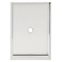 Alno Traditional 2-1/4" X 1-1/2" Escutcheon Backplate for Cabinet Knobs Polished Chrome